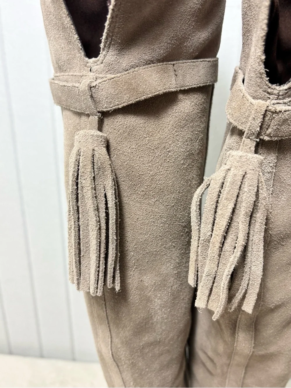 Sole Society Taupe‎ Cow Suede Over-the-Knee Boots 
